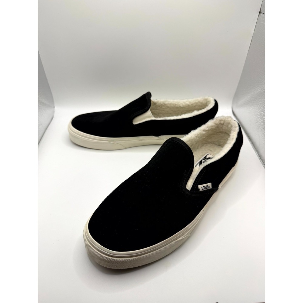 Vans Classic Slip-On VN0A5AO8BM8 Mens 7.5 Sneaker Cozy Hug Sherpa Skate Shoes